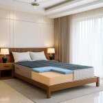 The white stone matelas 180 x 200 cm m�moire de forme 9 zones 18 cm orthop�dique et hypoallerg�nique ...