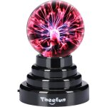 Theefun lampe plasma 3 pouces boule plasma tactile usb / piles globe plasma interactif lampe d�corative ...