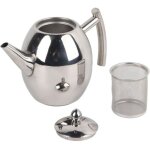 Th�i�re en acier inoxydable avec infuseur th�i�re de 1 litre / 15 litre th�i�re en argent fine avec filtre ...