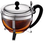 Théière - bodum - chamboard - tamis en inox - 1. 3 l - brillant Théière - bodum - chamboard - tamis en inox - 1. 3 l - brillant