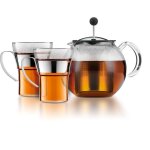 Théière à piston - bodum - assam set - 1. 0 l avec couvercle filtre inox + 2 tasses verre anse inox 0. ... Théière à piston - bodum - assam set - 1. 0 l avec couvercle filtre inox + 2 tasses verre anse inox 0. ...