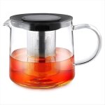 Th�i�re en verre avec infuseur bouilloire � th� 1500 ml th�i�re s�re pour th� en vrac cafeti�re de qualit� ...