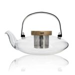 Théière en verre - ogo living - sophia - 500 ml - infuseur inox - design élégant Théière en verre - ogo living - sophia - 500 ml - infuseur inox - design élégant