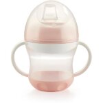 Thermobaby tasse anti - fuites + couv - rose poudr