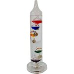 Thermomtre de galile en verre pour lintrieur 28 cm