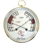 Thermom�tre hygrom�tre de cave d: 96mm - blanc