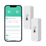 Thermom�tre hygrom�tre wifi intelligent capteur sans fil temp�rature et humidit� stockage donn�es / notificati ...