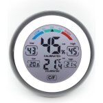 Thermom�tre int�rieur - snakiox - mod�le rond - sans fil - affichage lcd - noir