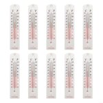 Thermomtre mural analogique dintrieur - marque - modle - affichage facile - blanc - plastique