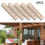 Thermomètre mural - non spécifié - lot de 5 - bois durable - - 40°c à 50°c - 215 cm x 48 cm Thermomètre mural - non spécifié - lot de 5 - bois durable - - 40°c à 50°c - 215 cm x 48 cm