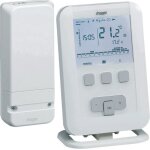 Thermostat dambiance programmable digital radio tap - hager - blanc - 5 à 30°c - economies dénergie Thermostat dambiance programmable digital radio tap - hager - blanc - 5 à 30°c - economies dénergie