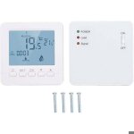 Thermostat intelligent sans fil - pzcc - programmable - ignifuge - ac230v - compatible chaudi�res � gaz ...