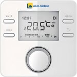 Thermostat programmable elm leblanc avec sonde extérieure - blanc - poids 600g - dimensions 95x95x35mm ... Thermostat programmable elm leblanc avec sonde extérieure - blanc - poids 600g - dimensions 95x95x35mm ...