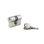 Cylindre de serrure - thirard - 21 x 21 mm - 3 cls - mcanisme  5 goupilles - nickel