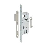 Thirard - serrure encastrable � cl� pour porte int�rieure p�ne dormant seul axe 40mm bouts ronds zingu� ...