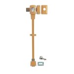 Thirard - verrou � bouton mirage 6 pour porte dentr�e cylindre 45mm tringle 2 pts en acier bas droit ...