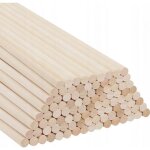 Tige bois - bambou - bois flotte - paille - rotin dp craft creative sticks ronds jumbo naturels 20 pi�ces ...