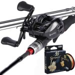 Tige de coule de 18 m - main gauche - canne  pche casting kit complet portable et lgre en fiber ...