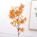 Tige de feuilles d�rable artificielles branche de feuilles d�rable artificielles tiges luminaire decoration ...