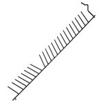 Tige rabattable panier infrieur dorigine lave - vaisselle 00668360 668360 siemens bosch neff viva constructa ...