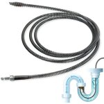 Tige spirale de nettoyage de canalisations 10 mm de diam�tre x 3 m d�boucheur wc nettoyeur avec accessoire ...