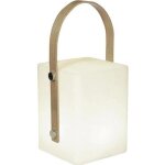 Tiky lanterne sans fil poigne bambou - led blanc chaud / multicolore dimmable - h27cm