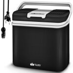 Tillvex� glaci�re �lectrique 24l anthracite mini r�frig�rateur 230v et 12v pour voiture camping refroidit ...