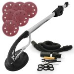 Timbertech ponceuse girafe - 710w 6 disques de ponage 1000 - 2100 tr / min noir - ponceuse  bras cloison ...