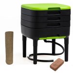 Tinyworm design & compact i lombricomposteur 3 plateaux i kit complet i tiroir coulissant i pieds plastique ...