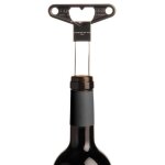 Tire - bouchon bilame en mtal noir 8x1x10cm