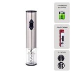 Tire bouchon électrique automatique pour vin rouge ouvre bouteille de vin de raisin coupe feuille éclairé ... Tire bouchon électrique automatique pour vin rouge ouvre bouteille de vin de raisin coupe feuille éclairé ...