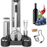 Tire bouchon lectrique - circle joy - 7 en 1 - rechargeable - design lgant - coffret cadeau