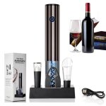 Tire bouchon lectrique rechargeable boite cadeau avec ouvre - bouteille automatique coupe - capsule ...