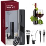 Tire - bouchon lectrique set cadeau ouvre - vin avec tire - bouchon rechargeable coupe - capsule bec ...