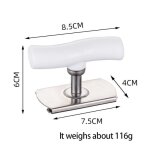 Tire - bouchon multifonction - marque - mod�le - acier inoxydable - r�glable - couleur blanche