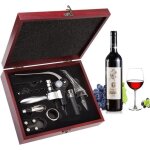 Tire - bouchon - smaier - ergonomique - acier inoxydable - coffret en bois - cadeau vin
