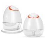 Tire - lait �lectrique mains libres 2pcs tire - lait portables avec 4 modes et 9 niveaux rechargeable ...