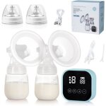 Tire - lait lectrique rechargeable double avec ecran tactile led tire - lait 4 modes et 9 niveaux daspiration ...