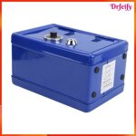 Tirelire - akozon - mini coffre - fort pour enfants - m�tal - bleu - avec cl�s et mallette de rangement ...