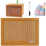 Tirelire en boistirelire rutilisable avec objectif dpargne et chiffres  cocher tirelire enfanttirelire ...