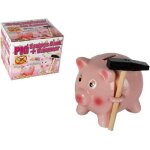 Tirelire - cramique - cochon - argent - gris