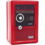 Tirelire - cl7015 - coffre - fort en métal - rouge - chambre ado - fonction clé et mot de passe Tirelire - cl7015 - coffre - fort en métal - rouge - chambre ado - fonction clé et mot de passe