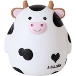 Tirelire - enfant - vache - pvc - 165 x 14 x 165 cm - noir / blanc