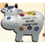 Tirelire geante vache 26x23x20cm vachement cool mais aussi vachement riche Tirelire geante vache 26x23x20cm vachement cool mais aussi vachement riche