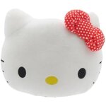 Tirelire en peluche - cyp brand - hello kitty - couleur blanche - cylindrique - produit officiel