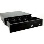 Tiroir caisse enregistreuse - iggual - iron - 30 - noir - 10 compartiments - ouverture manuel / automatique ...