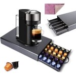 Tiroir de rangement pour capsules nespresso support pour machine de caf capacit 40 capsules porte - ...