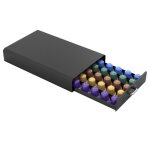 Intirilife tiroir de rangement pratique pour capsules de caf� en noir - compatible avec les capsules ...