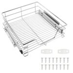 Tiroir tlescopique tiroir de cuisine tiroir coulissant pour placard rail inclus - en mtal