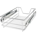 Tiroir tlscopique de cuisine jago - pour placard de 40 cm - charge max. 20 kg - rails inclus